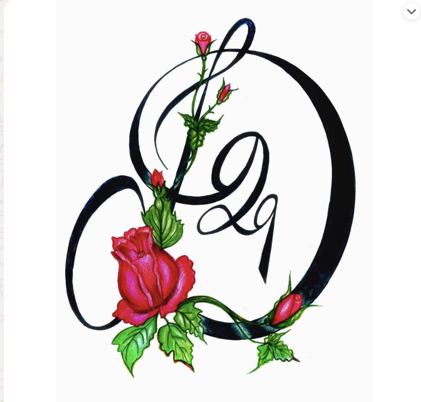 Original rose monogram